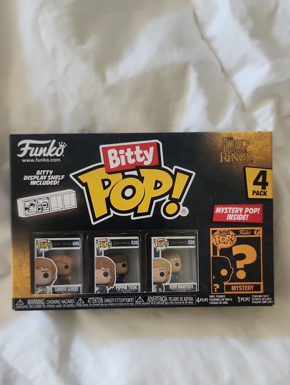Funko Bitty Pop! Lord of the Rings 4-Pack Black & Gold Box